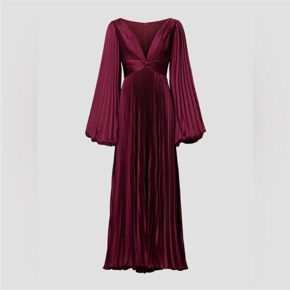 Mac Duggal Pleated Charmeuse Gown 6 $498 - Picture 2 of 8